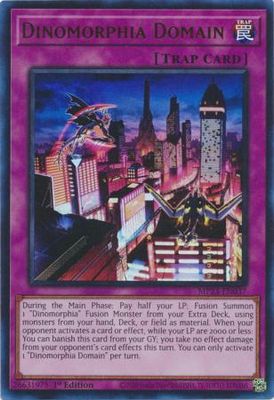 Dinomorphia Domain - MP23-EN037 - Ultra Rare 1st Edition Mega Tin 2023 Dueling Heroes Singles