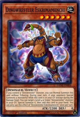 Dinowrestler Eskrimamenchi - DANE-EN006 - Common 1st Edition Dark Neostorm 1st Edition Singles (espanol)