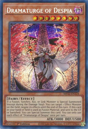 Dramaturge of Despia - MP22-EN124 - Prismatic Secret Rare 1st Edition 2022 Mega-Tin: Pharaoh&#39;s Gods 1st Edition Singles