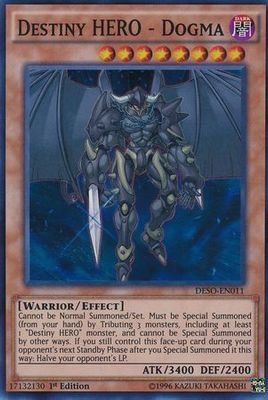 Destiny HERO - Dogma - DESO-EN011 - Super Rare 1st Edition Destiny Soldiers 1st Edition Singles