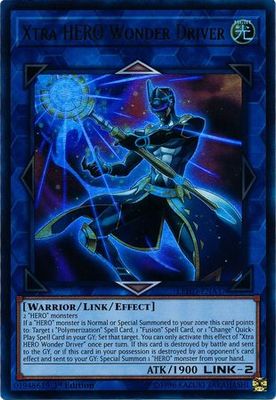 Xtra HERO Wonder Driver - LEHD-ENA37 - Ultra Rare 1st Edition Legendary Hero Decks 1st Edition Singles