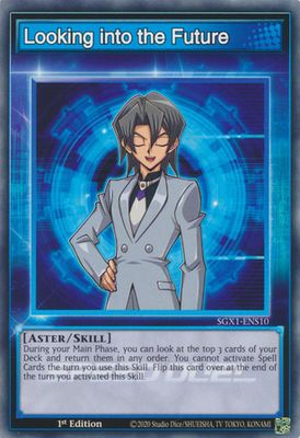 Looking into the Future - SGX1-ENS10 - Common 1st Edition Speed Duel GX Duel Academy Box Singles