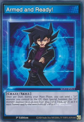 Armed and Ready! - SGX1-ENS11 - Common 1st Edition Speed Duel GX Duel Academy Box Singles