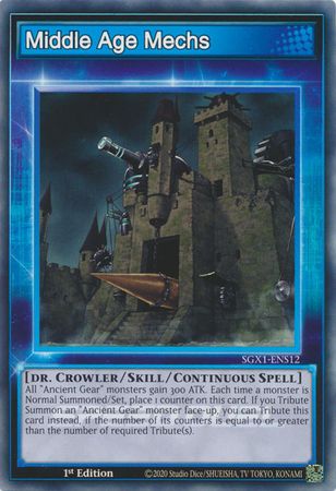 Middle Age Mechs - SGX1-ENS12 - Common 1st Edition Speed Duel GX Duel Academy Box Singles (espanol)