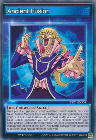 Ancient Fusion - SGX1-ENS04 - Common 1st Edition Speed Duel GX Duel Academy Box Singles