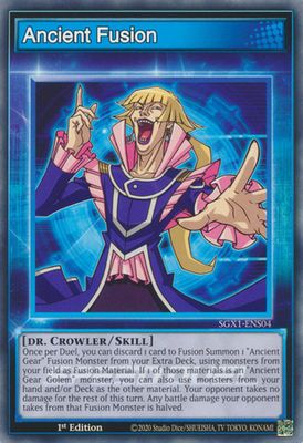 Ancient Fusion - SGX1-ENS04 - Common 1st Edition Speed Duel GX Duel Academy Box Singles (espanol)