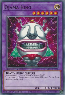 Ojama King - SGX1-ENC21 - Common 1st Edition Speed Duel GX Duel Academy Box Singles