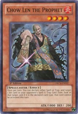 Chow Len the Prophet - ORCS-EN032 - Common 1st Edition Order of Chaos 1st Edition Singles