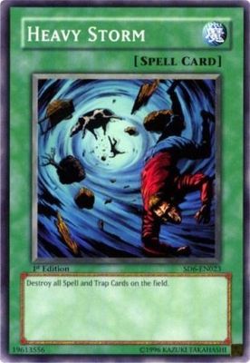 SJ Heavy Storm - SD6-EN023 - Common 1st Edition Structure Deck: Spellcaster&#39;s Judgment [SD6] 1st Edition Singles