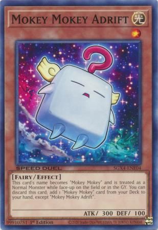 Mokey Mokey Adrift - SGX4-ENE04 - Common 1st Edition Speed Duel GX: Midterm Destruction Singles