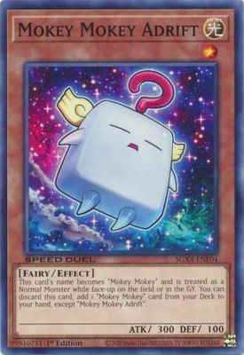 Mokey Mokey Adrift - SGX4-ENE04 - Common 1st Edition Speed Duel GX: Midterm Destruction Singles