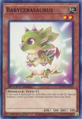 Babycerasaurus - SGX4-ENC05 - Common 1st Edition Speed Duel GX: Midterm Destruction Singles