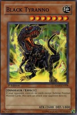 Black Tyranno - SD09-EN008 - Common 1st Edition Structure Deck: Dinosaur&#39;s Rage 1st Edition Singles