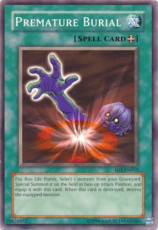 Premature Burial - SD1-EN013 - Common Unlimited Structure Deck: Dragon&#39;s Roar [SD1] Unlimited Singles