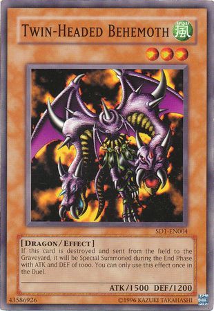 Twin-Headed Behemoth - SD1-EN004 - Common Unlimited Structure Deck: Dragon&#39;s Roar [SD1] Unlimited Singles