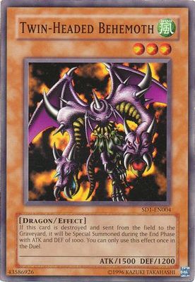 Twin-Headed Behemoth - SD1-EN004 - Common Unlimited Structure Deck: Dragon&#39;s Roar [SD1] Unlimited Singles