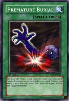 Premature Burial - SD6-EN020 - Common 1st Edition Structure Deck: Spellcaster&#39;s Judgment [SD6] 1st Edition Singles