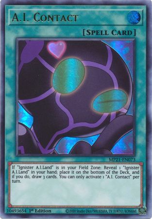 A.I. Contact - MP21-EN073 - Ultra Rare 1st Edition 2021 Mega-Tin: Ancient Battles 1st Edition Singles