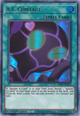 A.I. Contact - MP21-EN073 - Ultra Rare 1st Edition 2021 Mega-Tin: Ancient Battles 1st Edition Singles (espanol)
