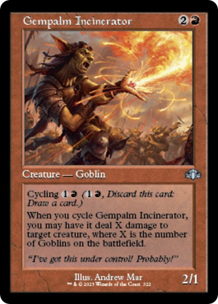 Gempalm Incinerator (Retro Frame) - Dominaria Remastered (DMR) Dominaria Remastered