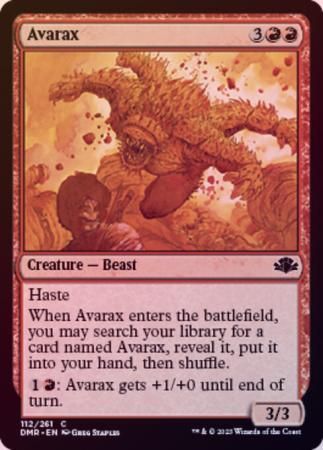 Avarax 112/261 - Foil Dominaria Remastered Foil Singles
