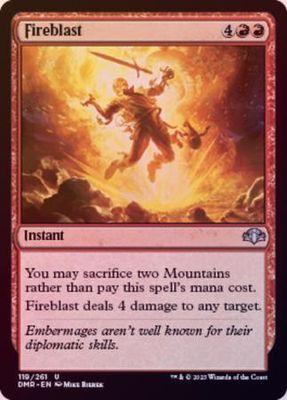 Fireblast 119/261 - Foil Dominaria Remastered Foil Singles