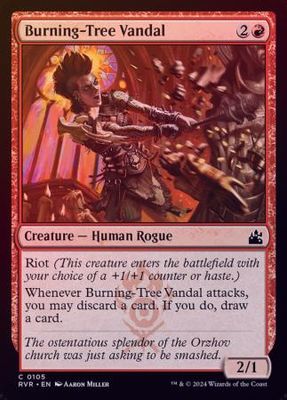 Burning-Tree Vandal 0105 - Foil Ravnica Remastered Foil Singles