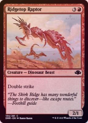 Ridgetop Raptor 134/261 - Foil Dominaria Remastered Foil Singles