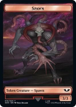 Spawn // Blue Horror Double-sided Token - Universes Beyond: Warhammer 40,000 (40K) Universes Beyond: Warhammer 40,000