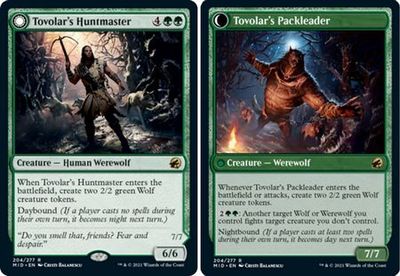 Tovolar&#39;s Huntmaster | Tovolar&#39;s Packleader 204/277 Innistrad: Midnight Hunt Singles