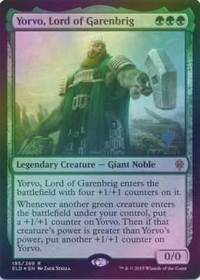 Yorvo, Lord of Garenbrig 185/269 - Silver Stamped Foil Throne of Eldraine Silver Stamped Foil Singles