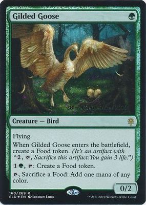 Gilded Goose 160/269 - ELD Pre-Release Foil Promo Magic: The Gathering Promo Cards