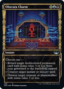 Obscura Charm (Gilded Foil) - Streets of New Capenna (SNC) Streets of New Capenna Foil