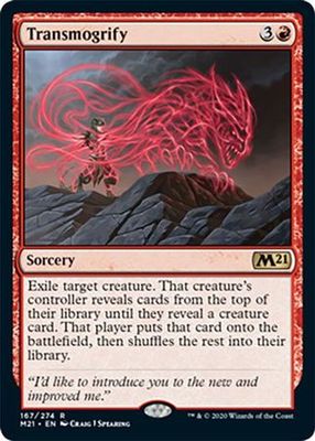 Transmogrify 167/274 Magic 2021 (M21) Singles