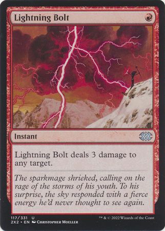 Lightning Bolt 117/331 - Double Masters 2022 Singles