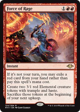 Force of Rage 124/254 Modern Horizons Singles