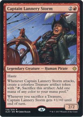 Captain Lannery Storm 136/279 - Silver Stamped Ixalan Silver Stamped Non Foil Singles