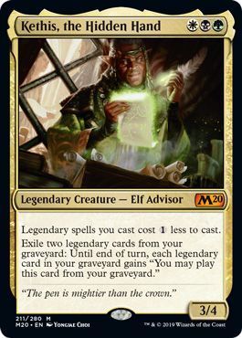 Kethis, the Hidden Hand 211/280 Magic 2020 (M20) Singles