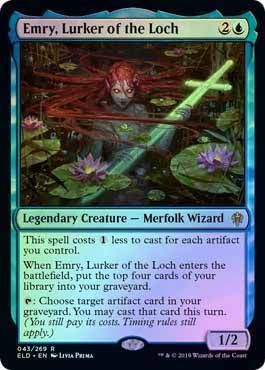 Emry, Lurker of the Loch 043/269 - Foil Throne of Eldraine Foil Singles