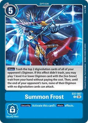 Summon Frost - Digimon LIBERATOR (EX07) Digimon LIBERATOR