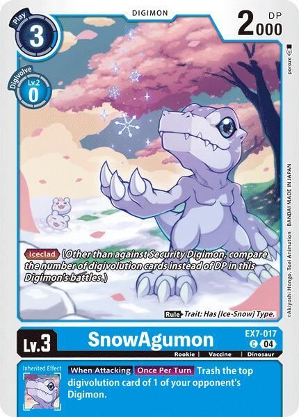 SnowAgumon - Digimon LIBERATOR (EX07) Digimon LIBERATOR