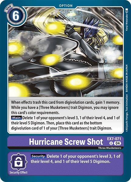 Hurricane Screw Shot - Digimon LIBERATOR (EX07) Digimon LIBERATOR