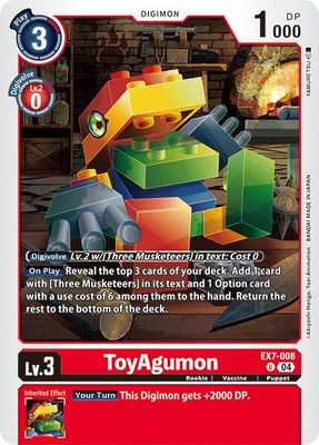 ToyAgumon - EX7-008 - Digimon LIBERATOR (EX07) Digimon LIBERATOR