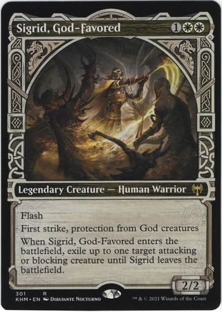 Sigrid, God-Favored 301 - Showcase Kaldheim Collector Booster Singles (Español)