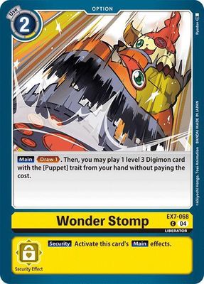 Wonder Stomp - Digimon LIBERATOR (EX07) Digimon LIBERATOR