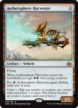 Aethersphere Harvester 142/184 Aether Revolt Singles