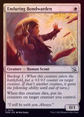 Enduring Bondwarden 0014 - Foil March of the Machine Foil Singles