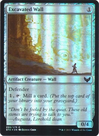 Excavated Wall 255/275 - Foil Strixhaven: School of Mages Foil Singles