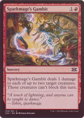 Sparkmage&#39;s Gambit 124/331 - Foil Double Masters 2022 Foil Singles