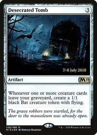 Desecrated Tomb 230/280 - M19 Pre-Release Foil Promo Magic: The Gathering Promo (Español)